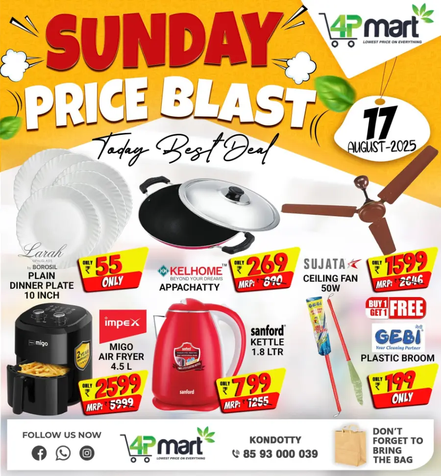 Sunday Price Blast In 4P Mart Malappuram