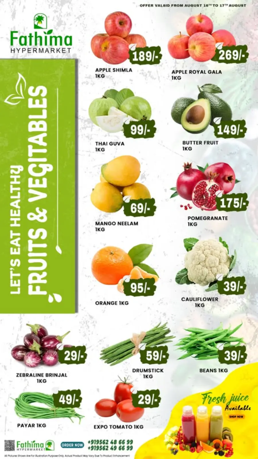 Fresh Deals In Fathima Hypermarket Thrissur