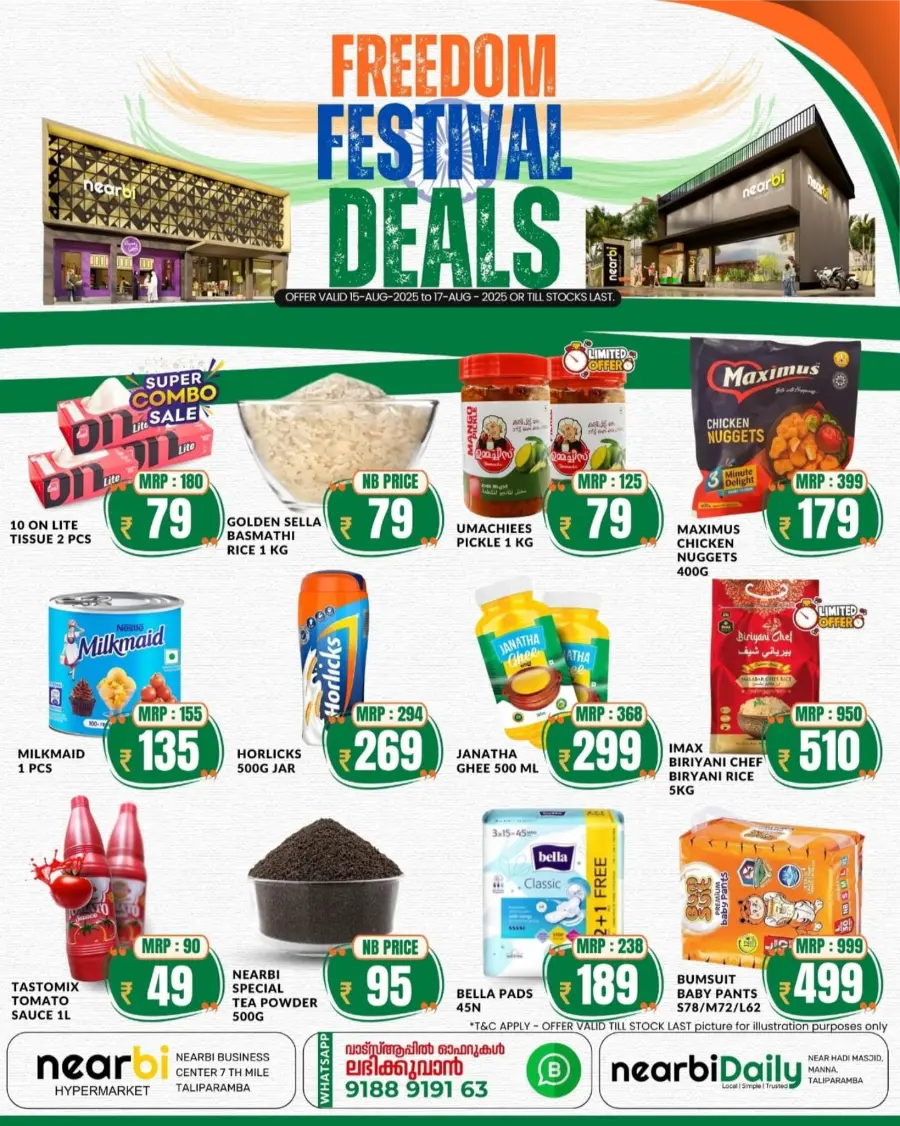 Freedom Festival Deals In Nearbi Hypermarket Kannur
