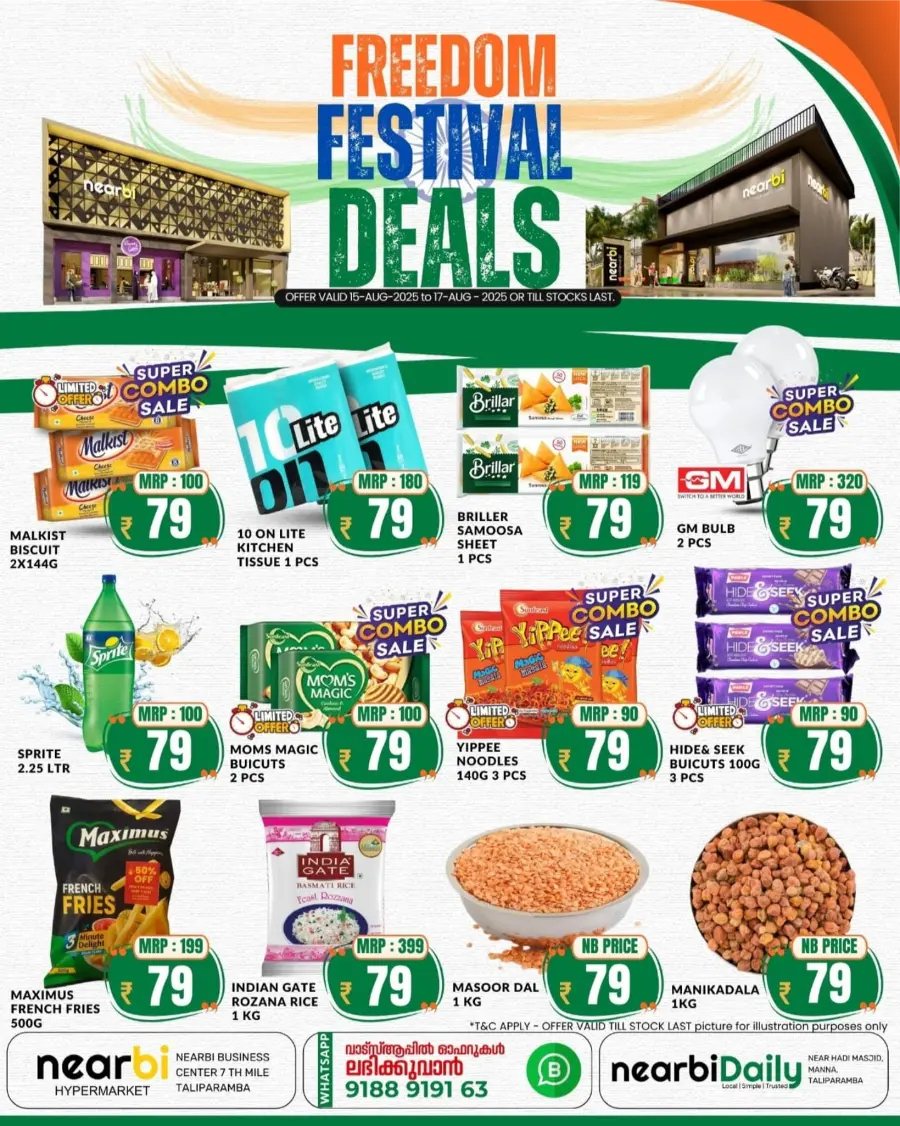 Freedom Festival Deals In Nearbi Hypermarket Kannur