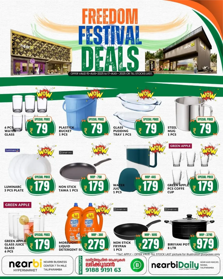Freedom Festival Deals In Nearbi Hypermarket Kannur