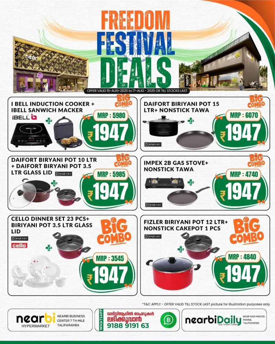 Freedom Festival Deals In Nearbi Hypermarket Kannur