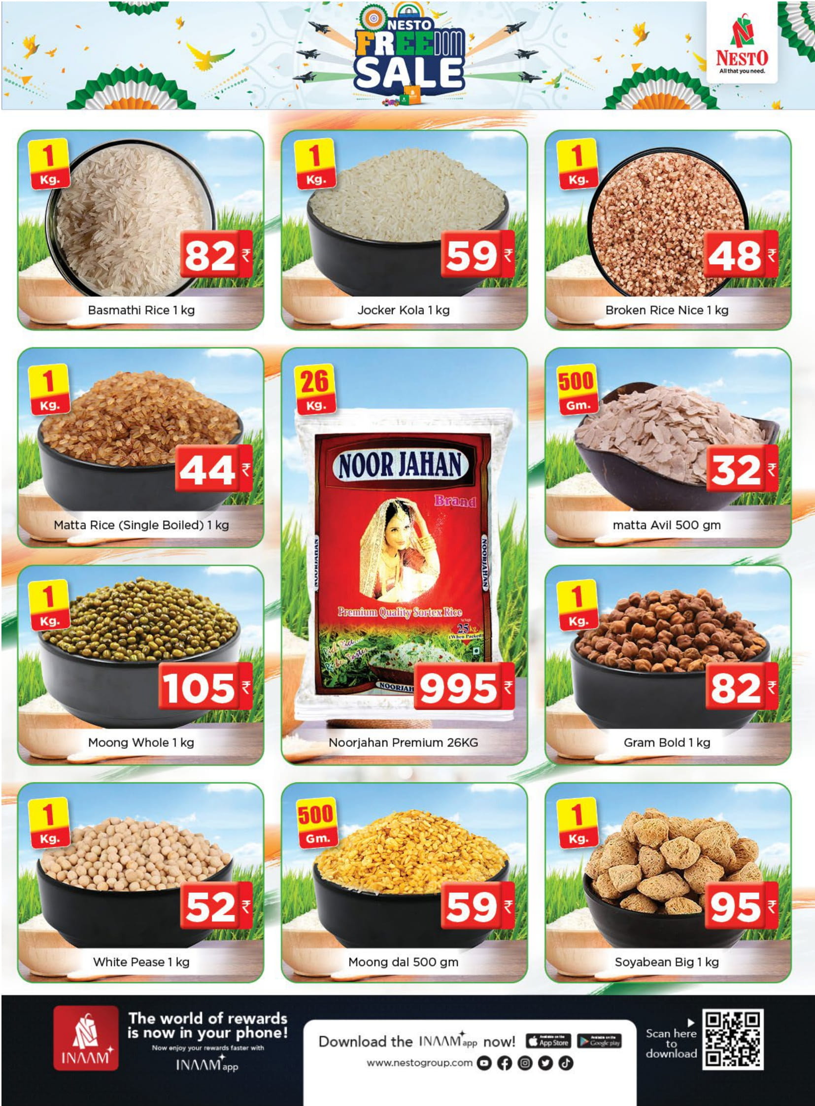 Freedom Sale – Lowest Price Deals In Nesto Hypermarket Malappuram