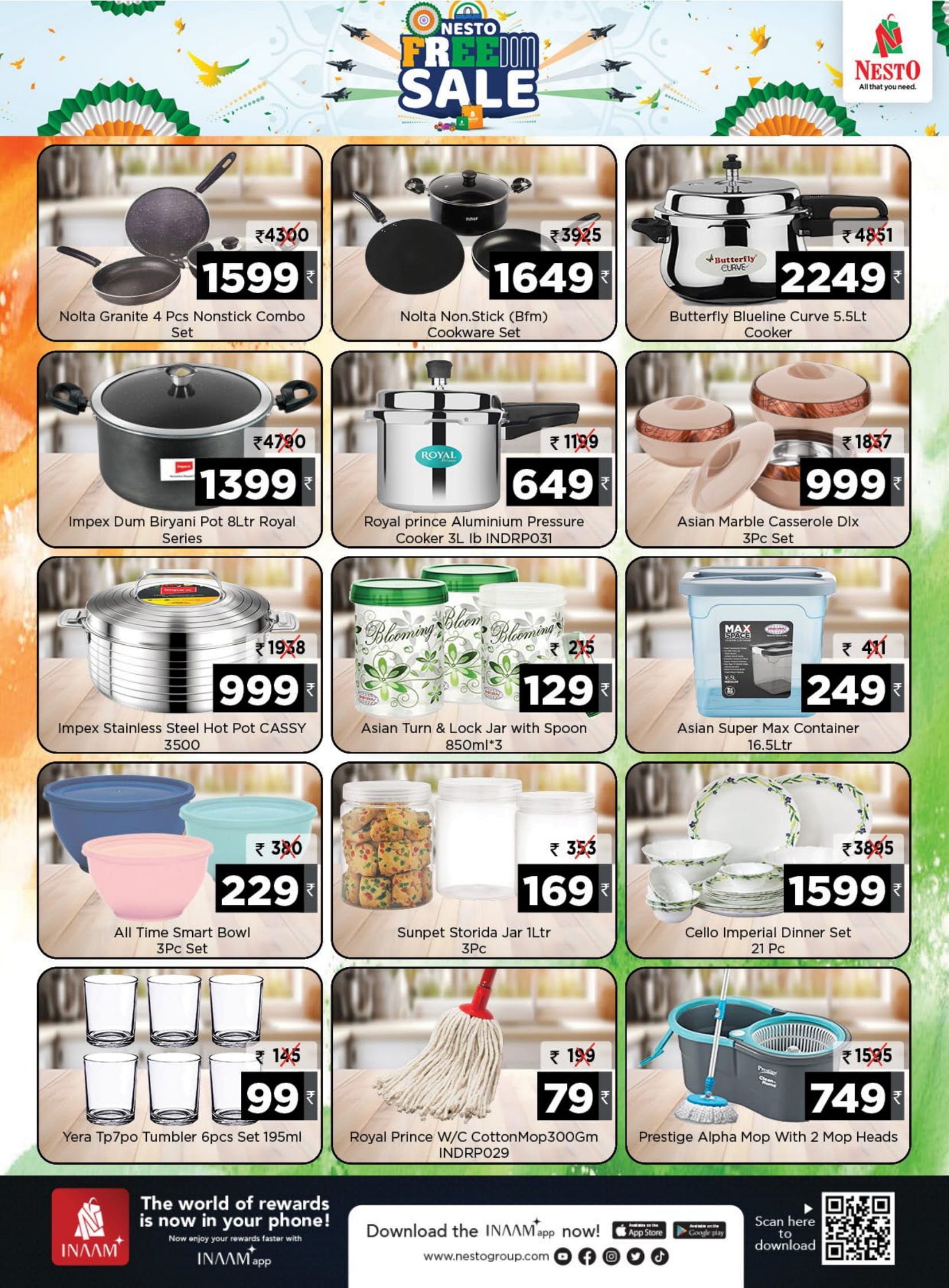 Freedom Sale – Lowest Price Deals In Nesto Hypermarket Malappuram