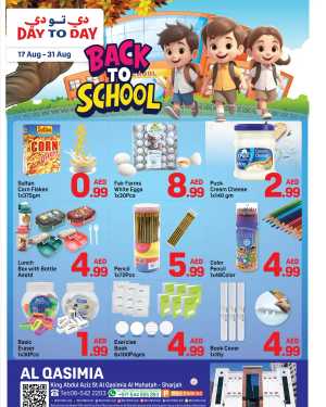 Back to School Deals – Big Savings Await! In Day to Day Sharjah / Ajman