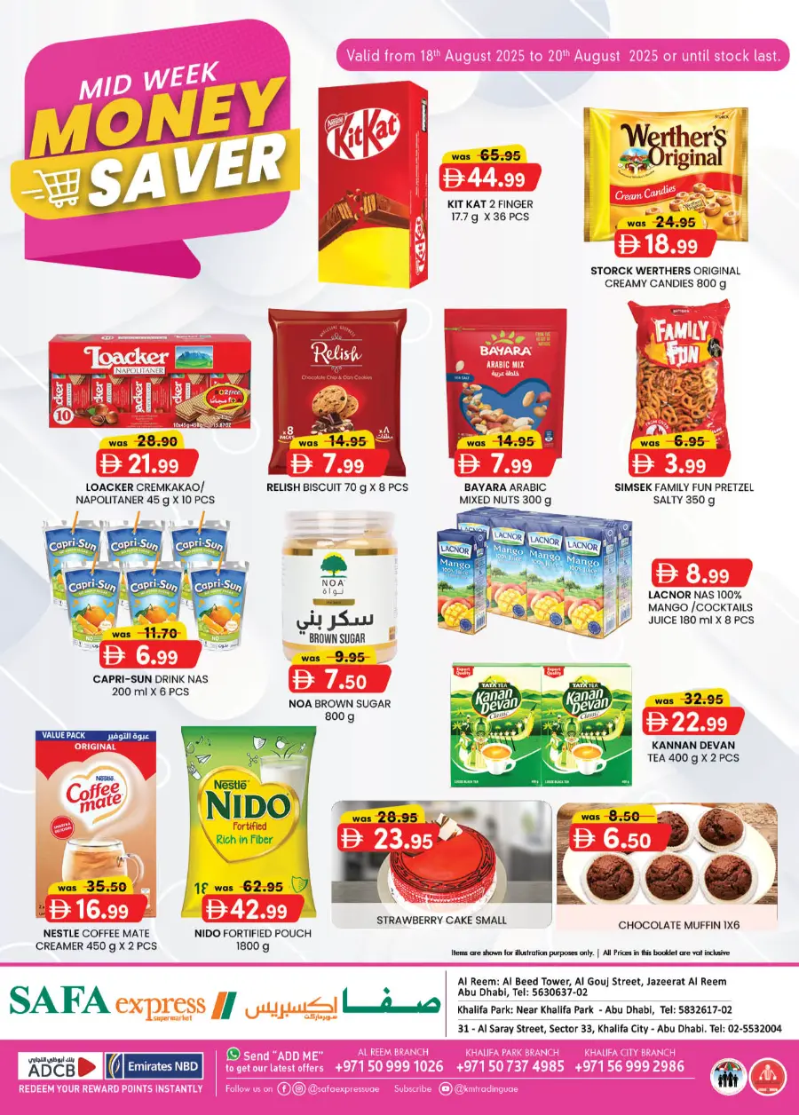 Mid Week Money Saver In SAFA Express Supermarket Abu Dhabi