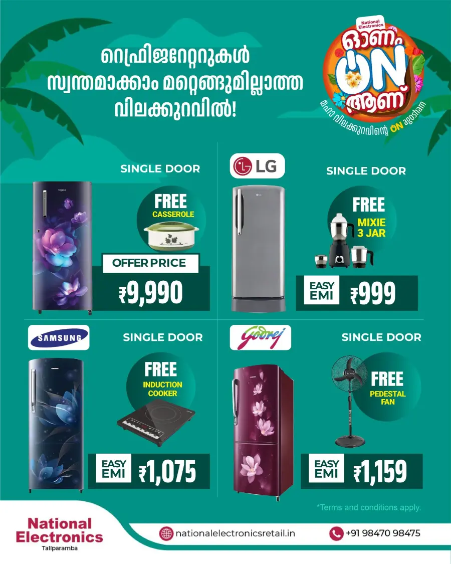 Onam Offer In National Electronics Kannur
