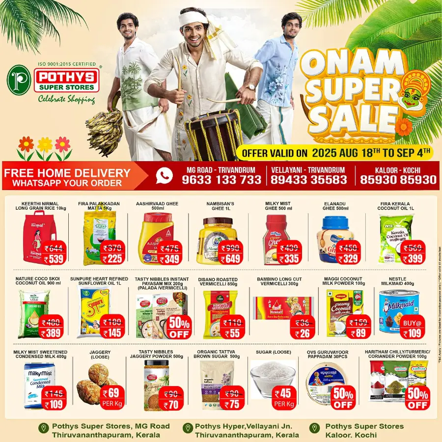 Onam super sale In Pothys Superstores Ernakulam