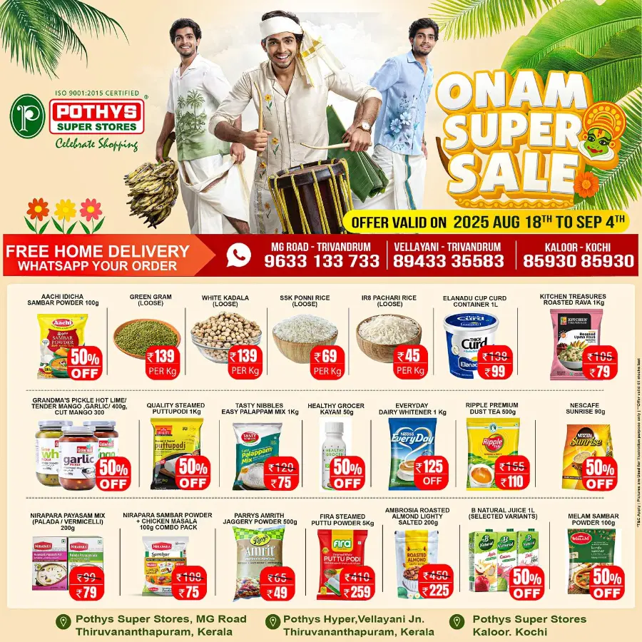 Onam super sale In Pothys Superstores Ernakulam