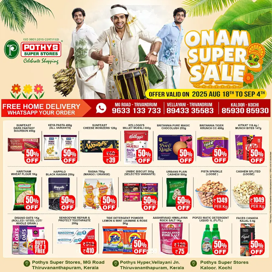 Onam super sale In Pothys Superstores Ernakulam