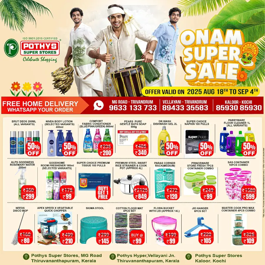 Onam super sale In Pothys Superstores Ernakulam