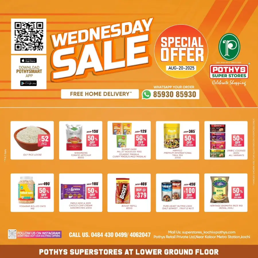 Wednesday Offer In Pothys Superstores Ernakulam