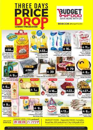 3 days price drop In Budget Food Riyadh