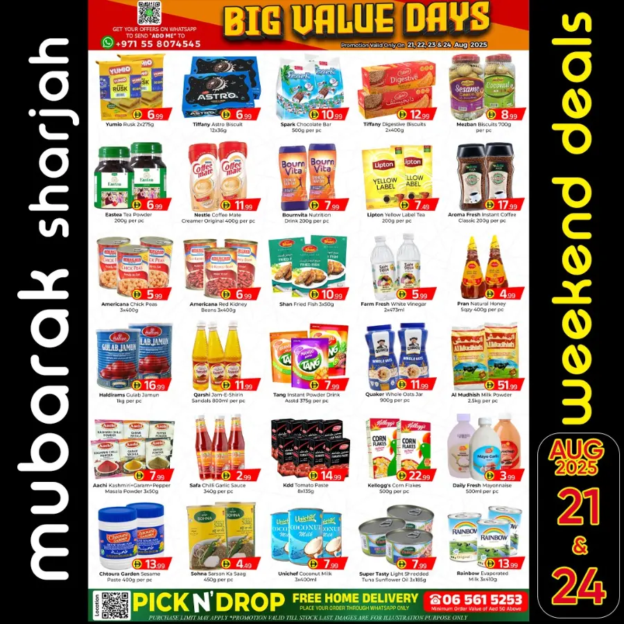 Big value days In Mubarak Hypermarket Sharjah / Ajman