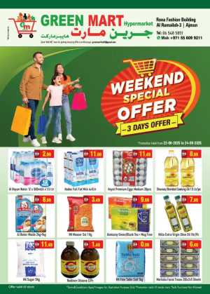 Weekend Special Offer In Green Mart Sharjah / Ajman