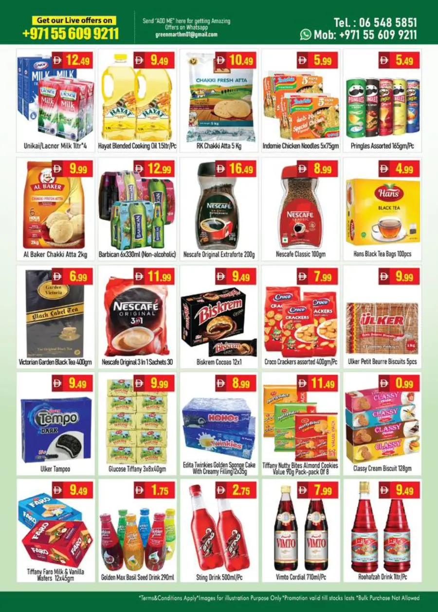 Weekend Special Offer In Green Mart Sharjah / Ajman