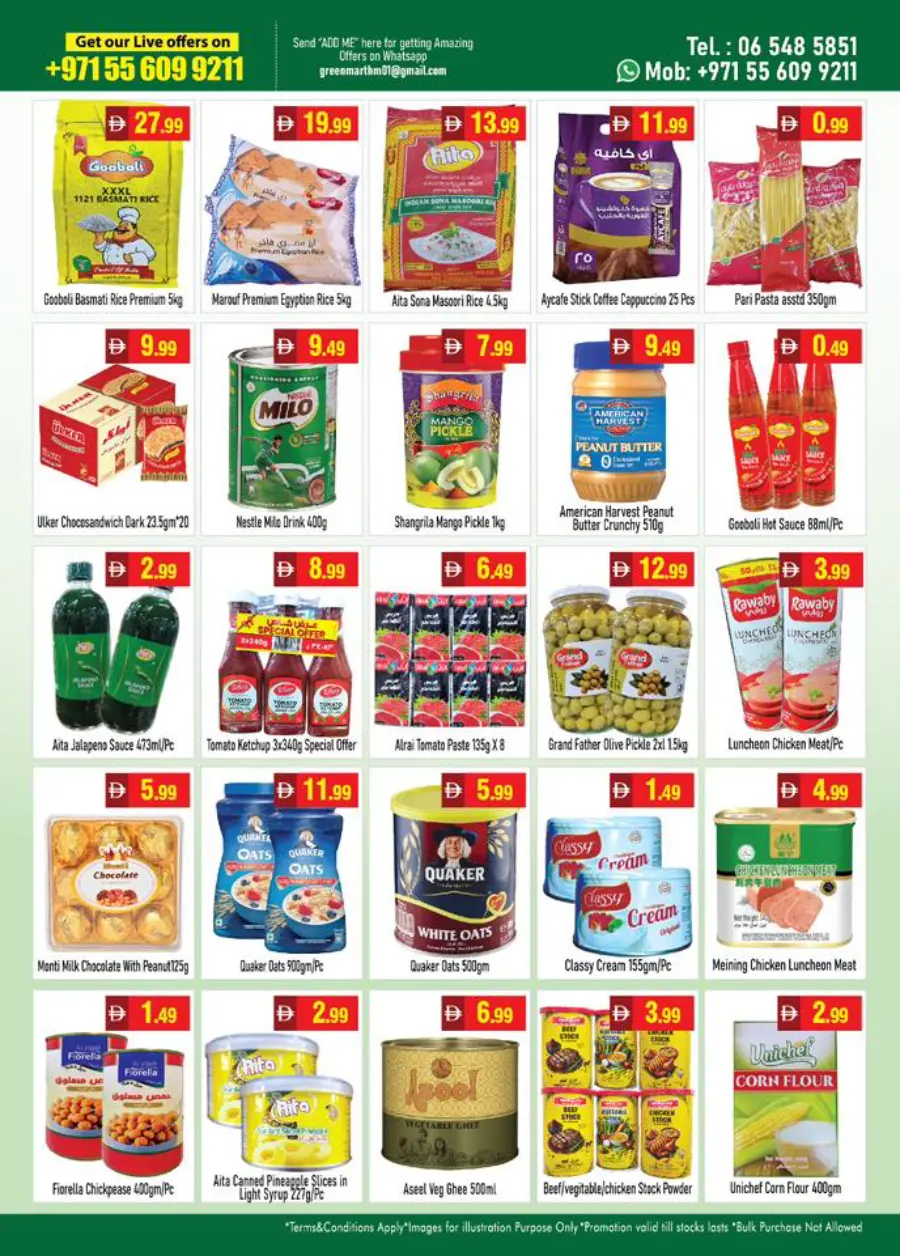 Weekend Special Offer In Green Mart Sharjah / Ajman