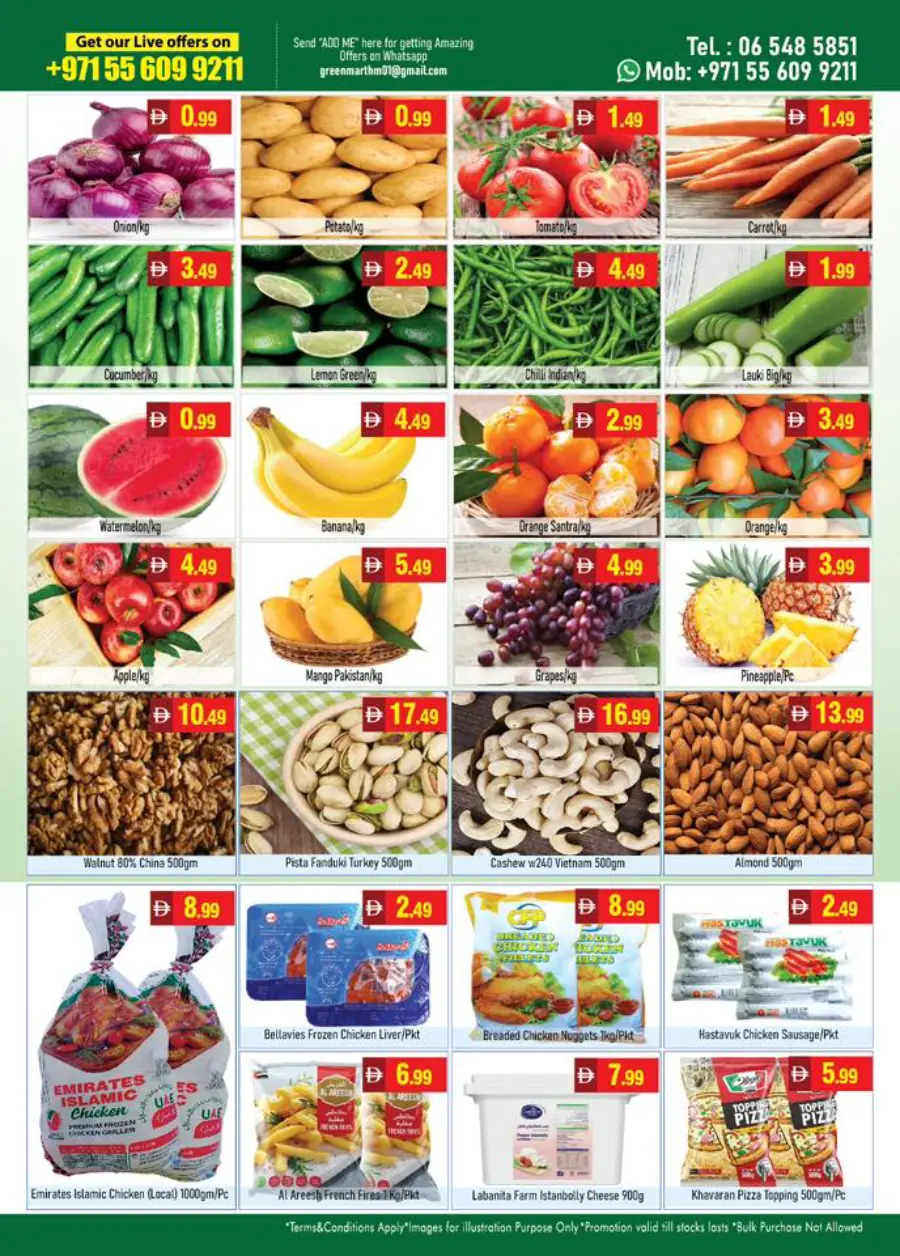 Weekend Special Offer In Green Mart Sharjah / Ajman