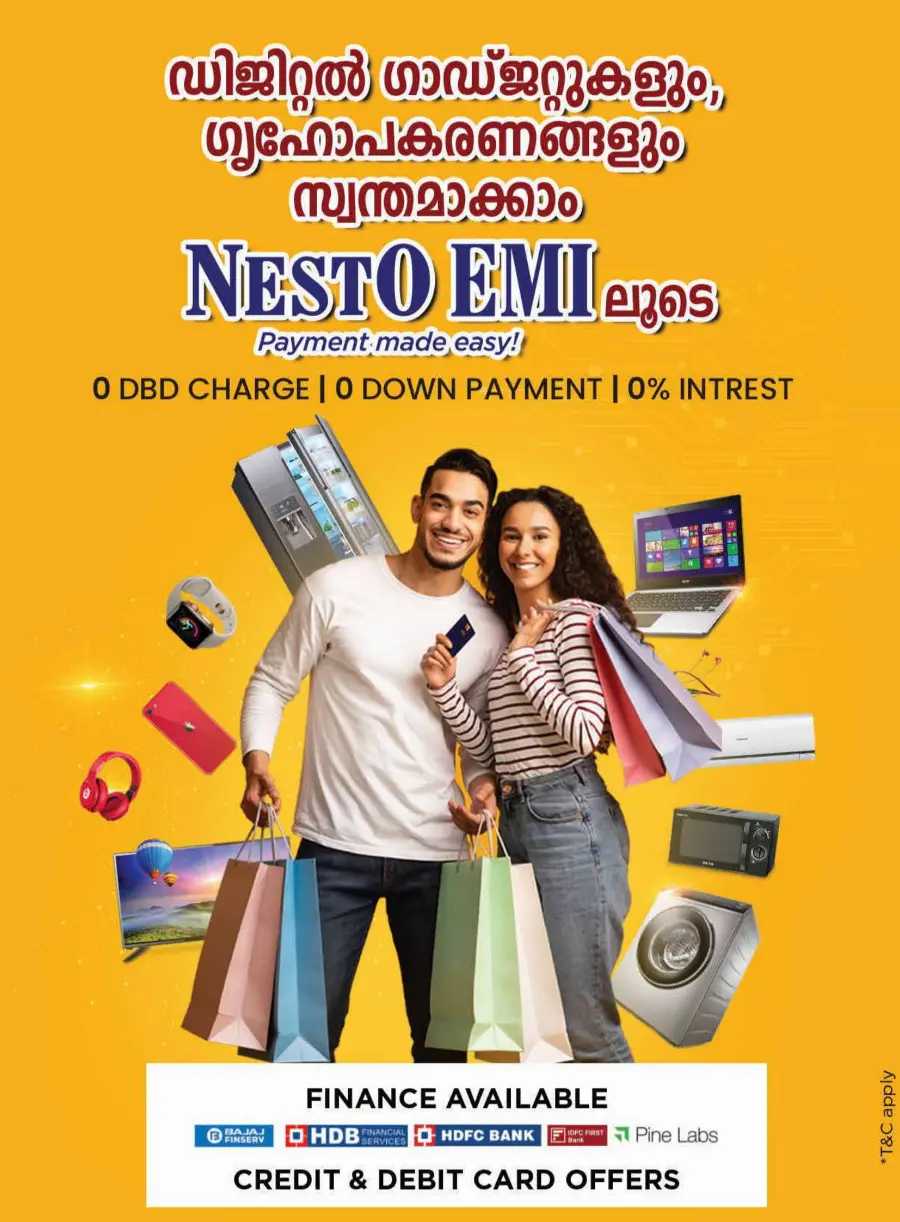 Celebrate Ponnonam with Mega Sale Offers In Nesto Hypermarket Calicut