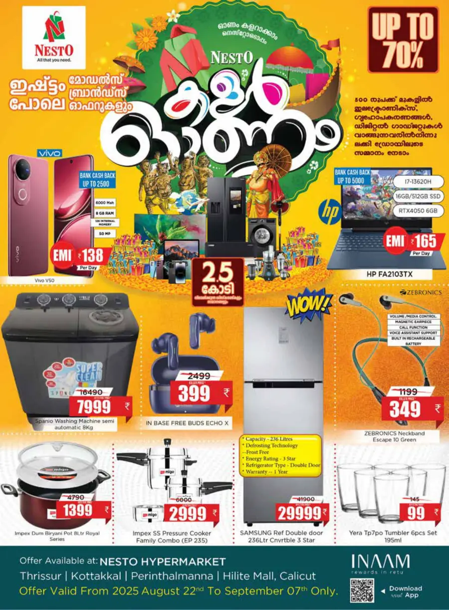 Celebrate Ponnonam with Mega Sale Offers In Nesto Hypermarket Calicut