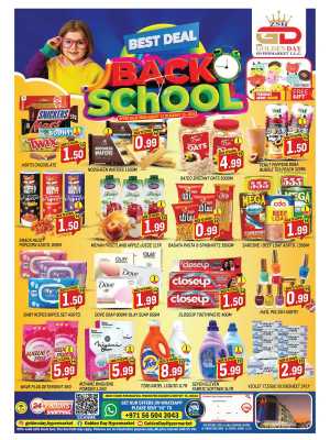 Back to School Offers – Best Deals Inside In ZSH Golden Day Hypermarket Dubai