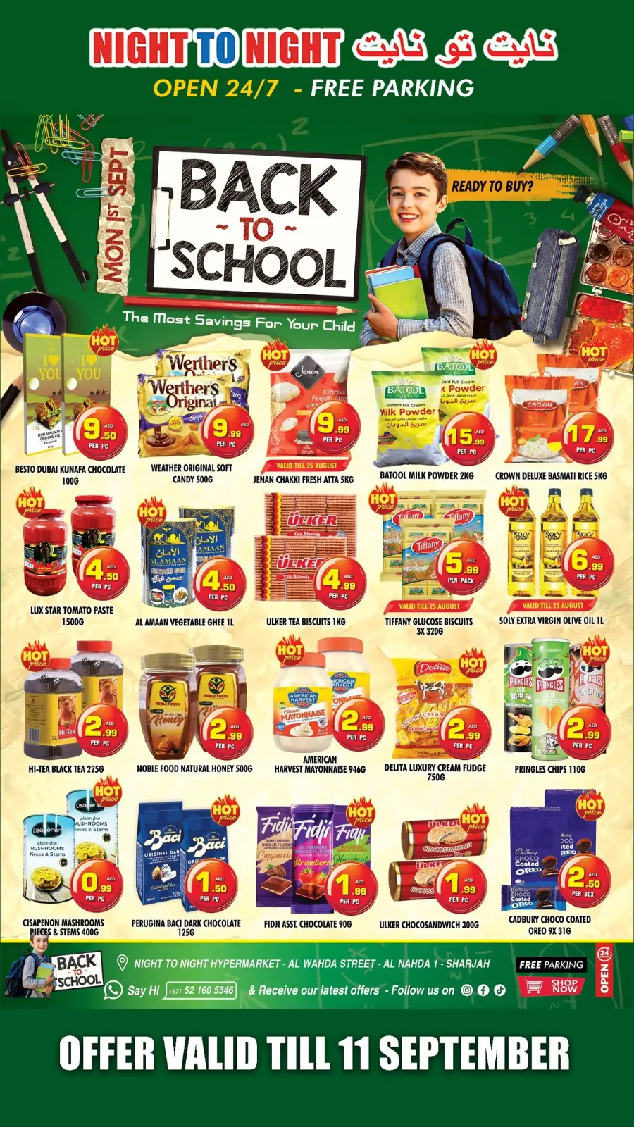 Back to School Offers – Best Deals Inside In Night to Night Sharjah / Ajman