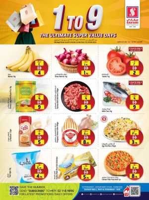 Super value days In Safari Hypermarket Ras al Khaimah