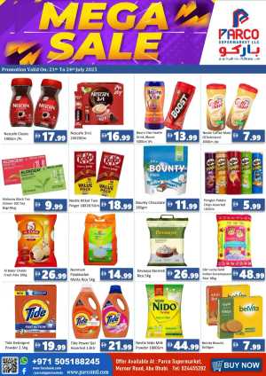 Mega Sale In PARCO Hypermarket Abu Dhabi