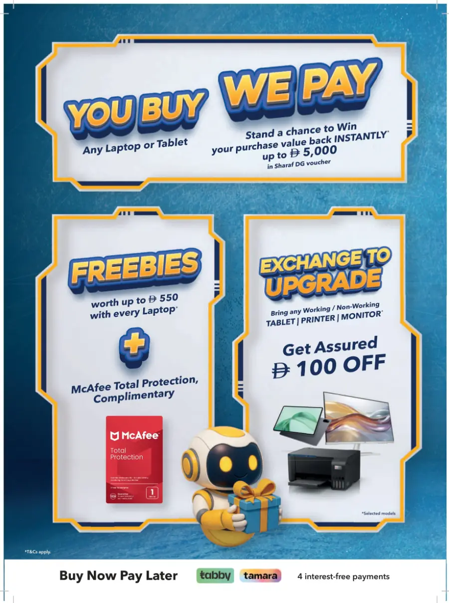 Laptop Buyback Offer – Guaranteed AED 500 OFF In Sharaf DG Abu Dhabi