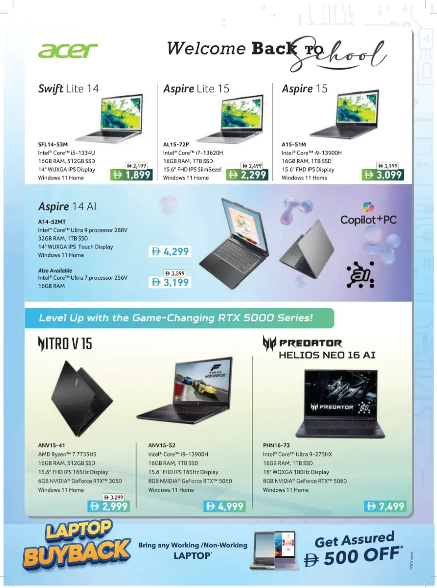Laptop Buyback Offer – Guaranteed AED 500 OFF In Sharaf DG Abu Dhabi