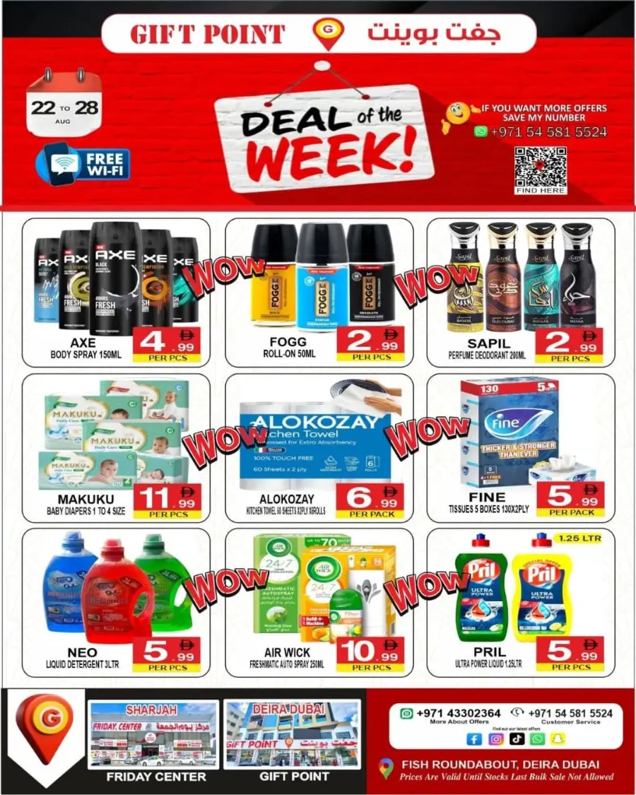 Deal week In Gift Point Department Store Dubai