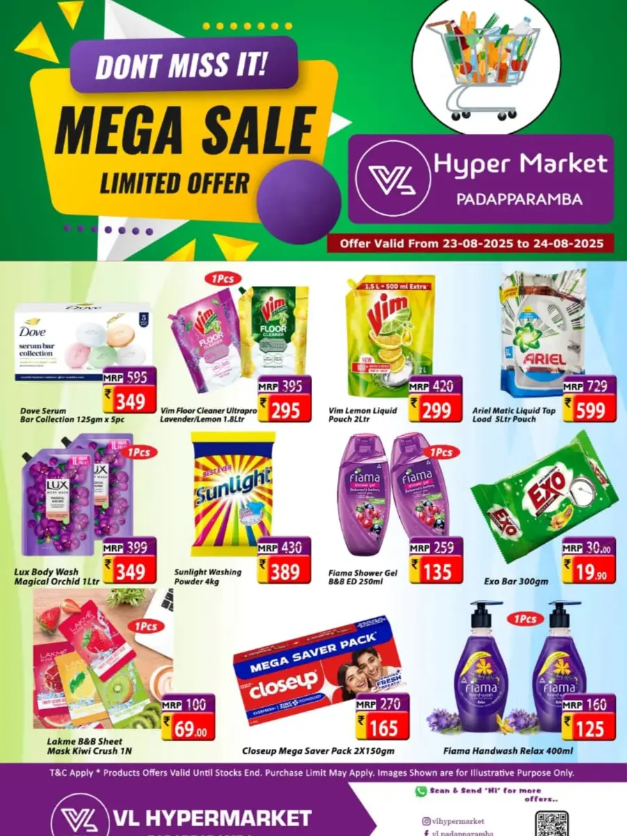 Mega Sale In VL Supermarket Malappuram