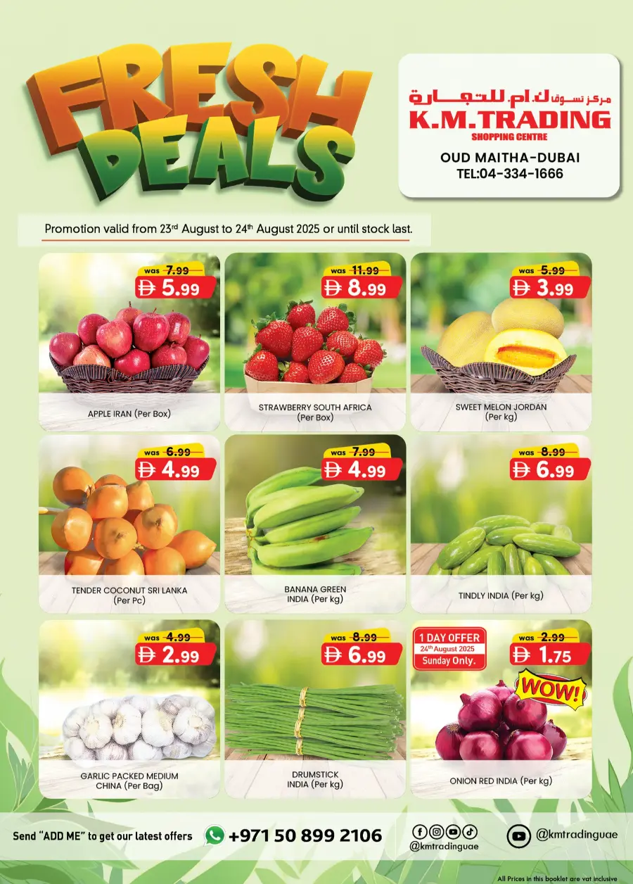 Fresh Deal In K.M Trading Fujairah
