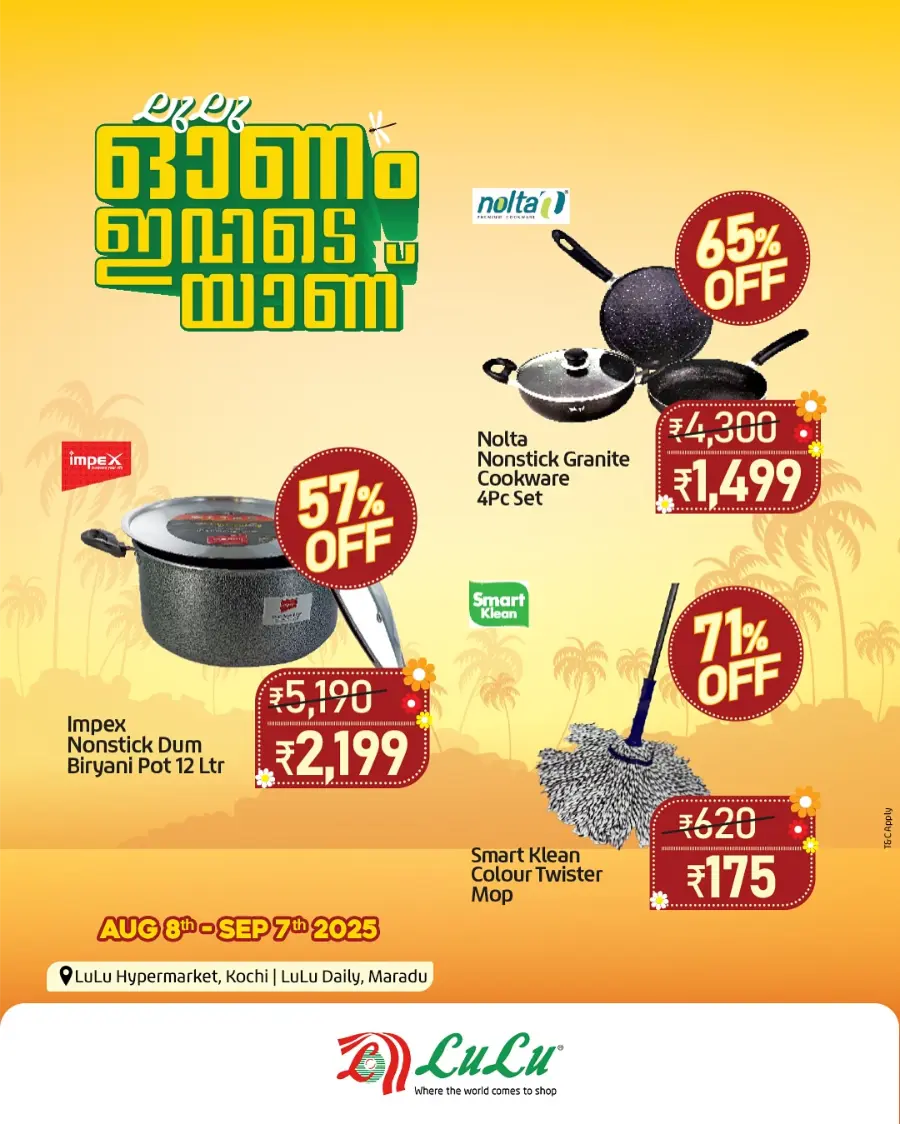 Soubhagyolsavam with unbeatable deals! In Lulu Hypermarket Ernakulam