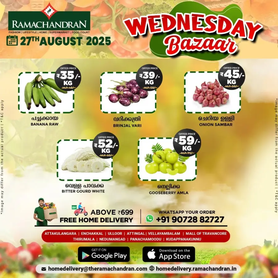 Wednesday Bazar In Ramachandran Supermarket Trivandrum