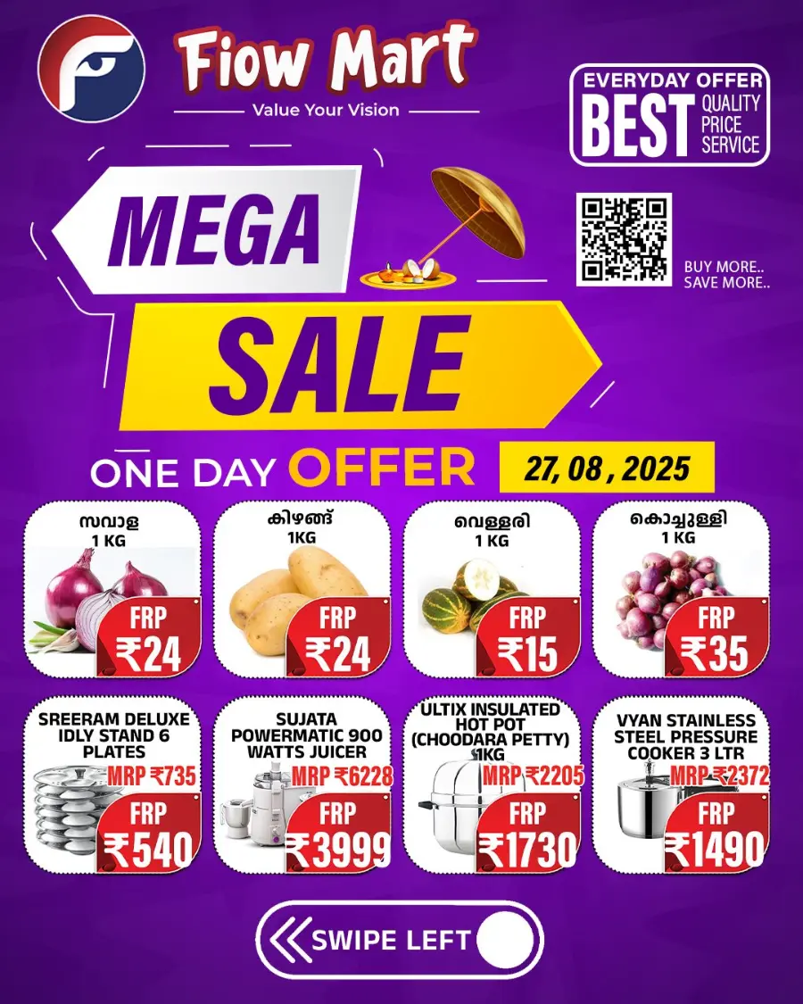 Mega Sale In Fiow Mart Alappuzha