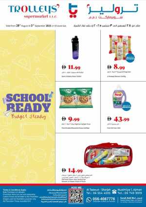 Back to School Deals – Big Savings Await! In Trolleys Supermarket Dubai,Sharjah / Ajman
