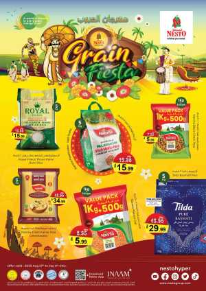 Grain Fiesta In Nesto Hypermarket Dubai,Abu Dhabi,Sharjah / Ajman,Al Ain,Fujairah,Ras al Khaimah,Umm al Quwain