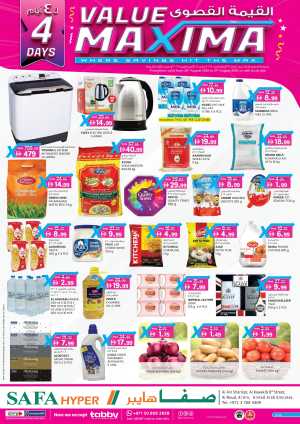 4 Days Mega  Deals In SAFA Express Supermarket Al Ain