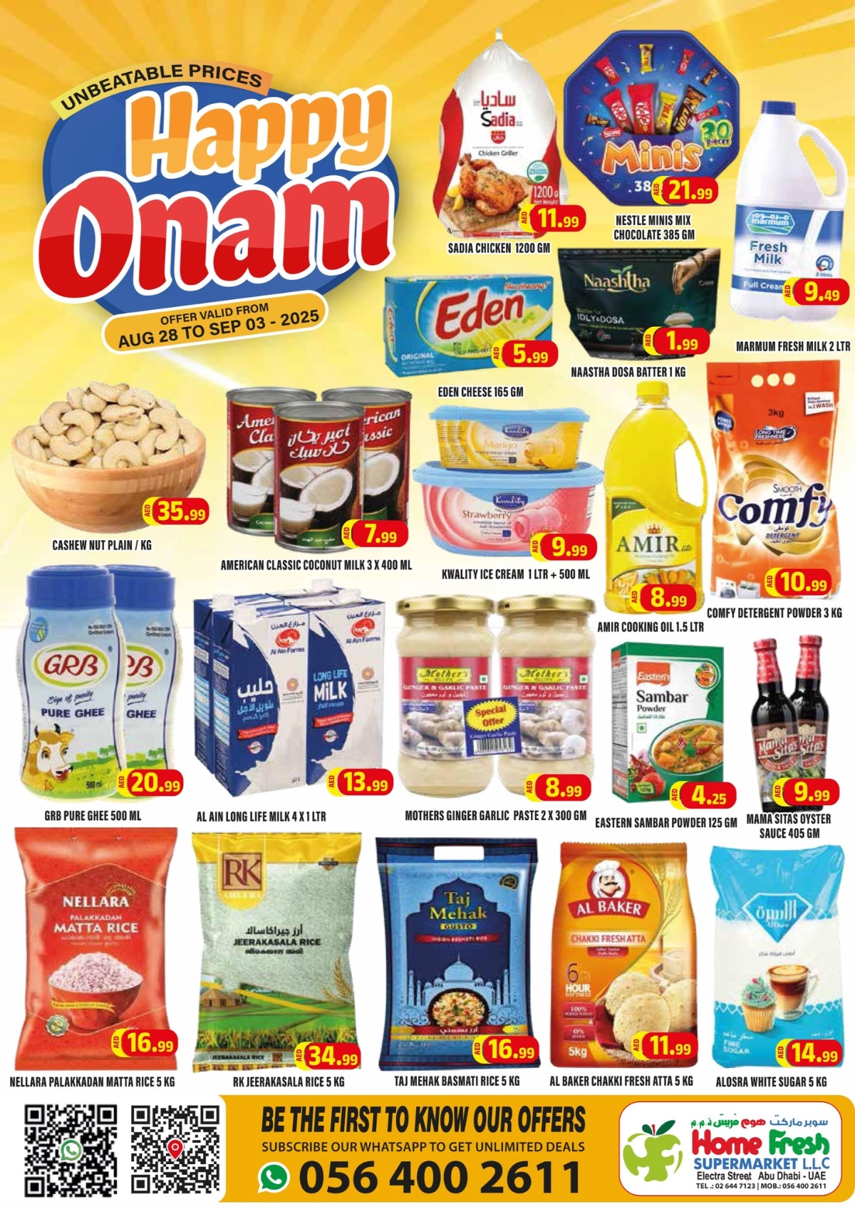 Happy onam In Home Fresh Abu Dhabi
