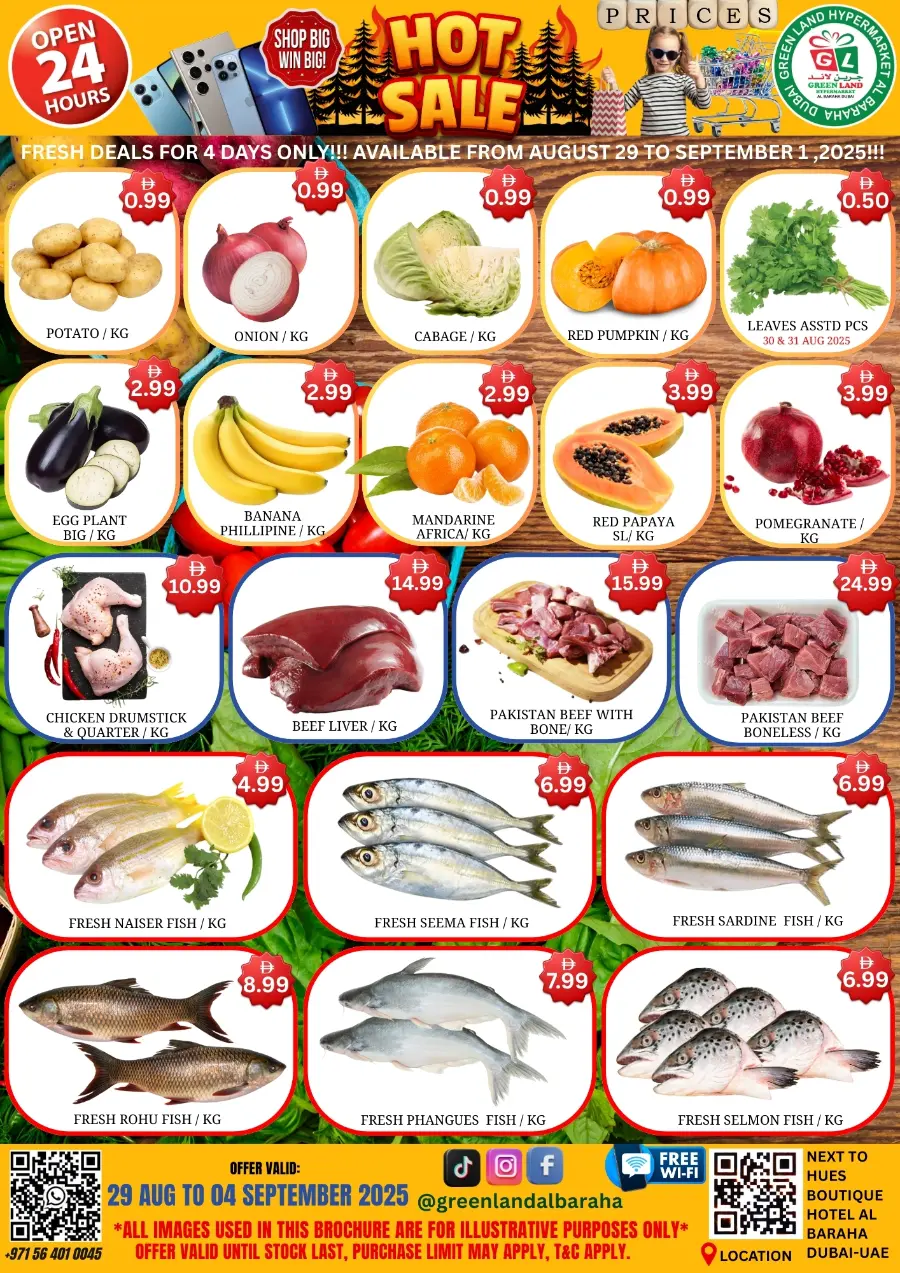 Hot weekend offer In Green Land Hypermarket Dubai