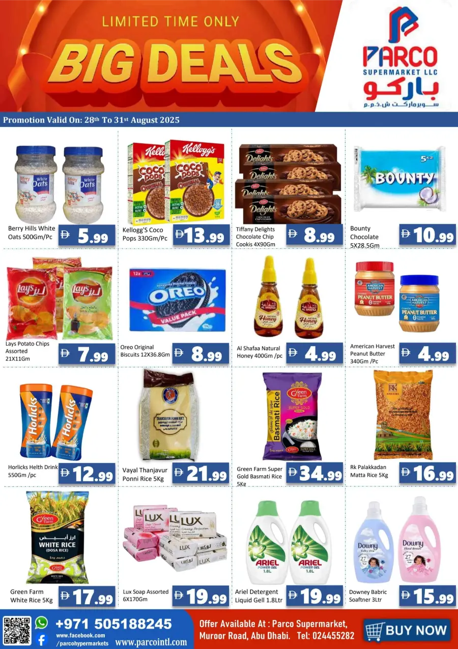 Weekend Big Deals In PARCO Hypermarket Abu Dhabi
