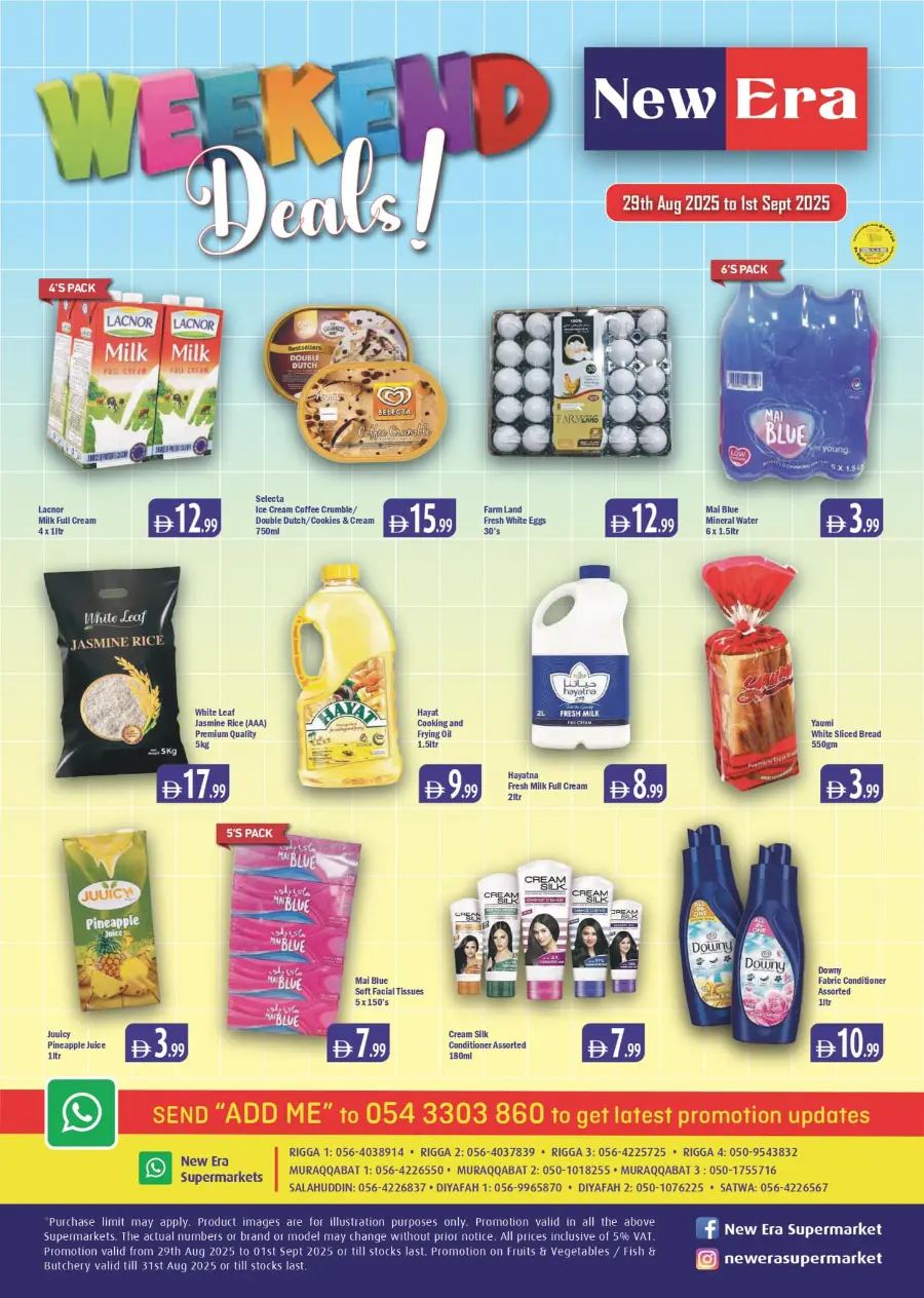 Weekend deals In New Era Supermarket Dubai
