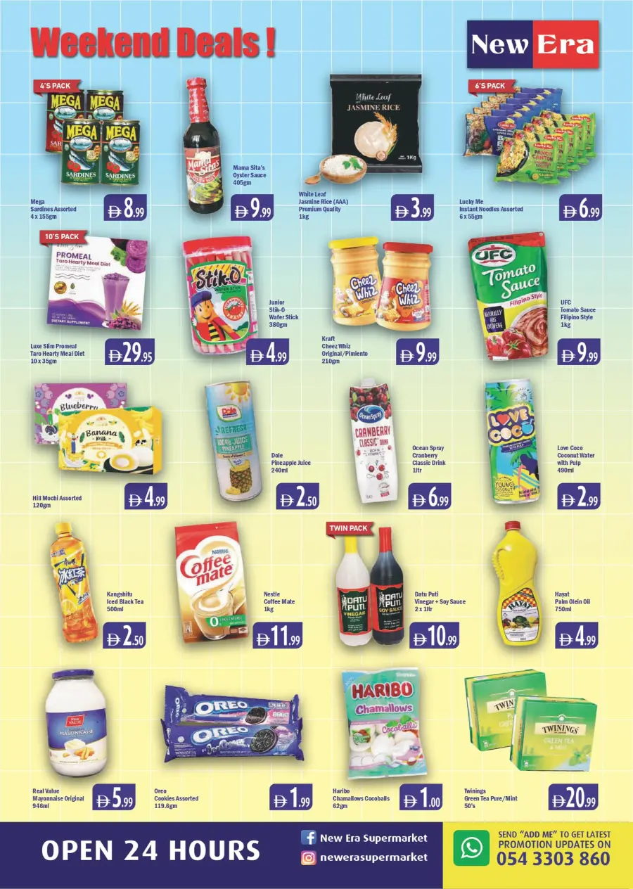 Weekend deals In New Era Supermarket Dubai