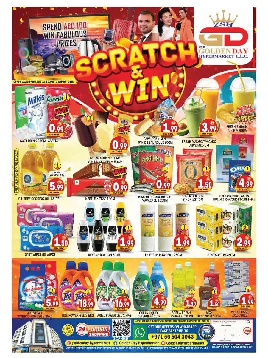 Big Weekly Savings In ZSH Golden Day Hypermarket Dubai