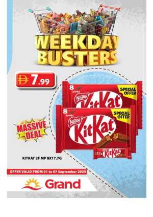 Weekday Busters In Grand Hypermarket Dubai,Sharjah / Ajman