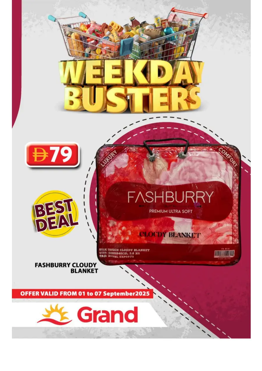Weekday Busters In Grand Hypermarket Sharjah / Ajman