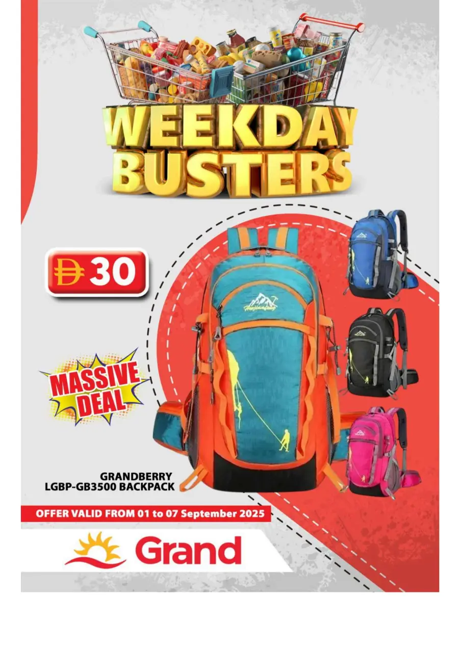 Weekday Busters In Grand Hypermarket Sharjah / Ajman
