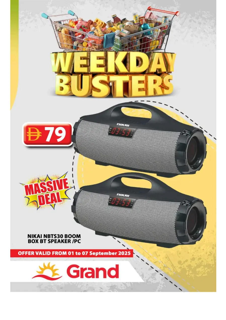Weekday Busters In Grand Hypermarket Sharjah / Ajman