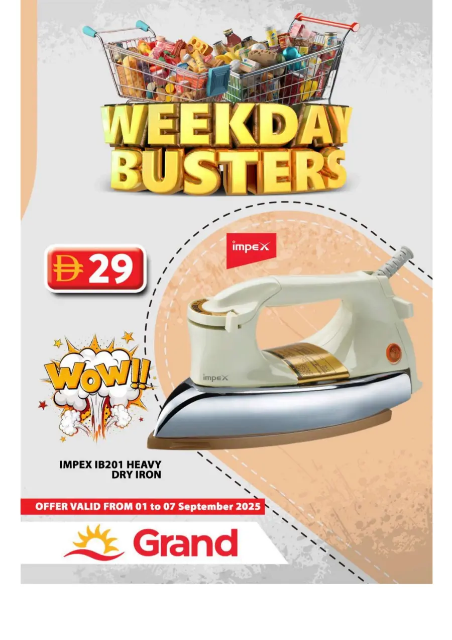 Weekday Busters In Grand Hypermarket Sharjah / Ajman